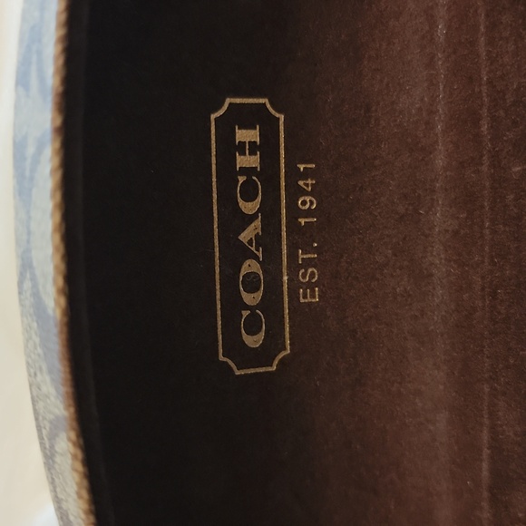 Coach Brown Logo Eyeglass Case - Picture 6 of 6
